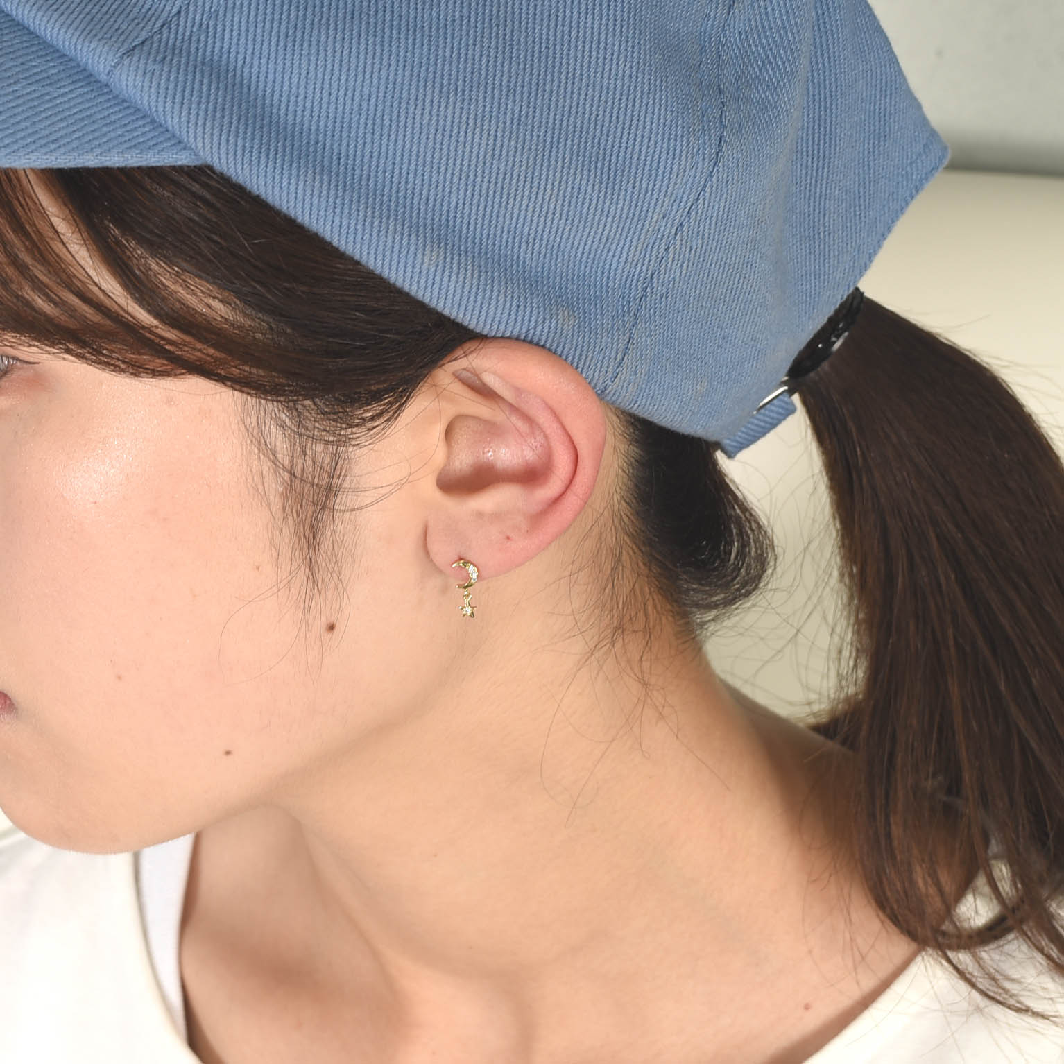 K18YG ダイヤモンドピアス